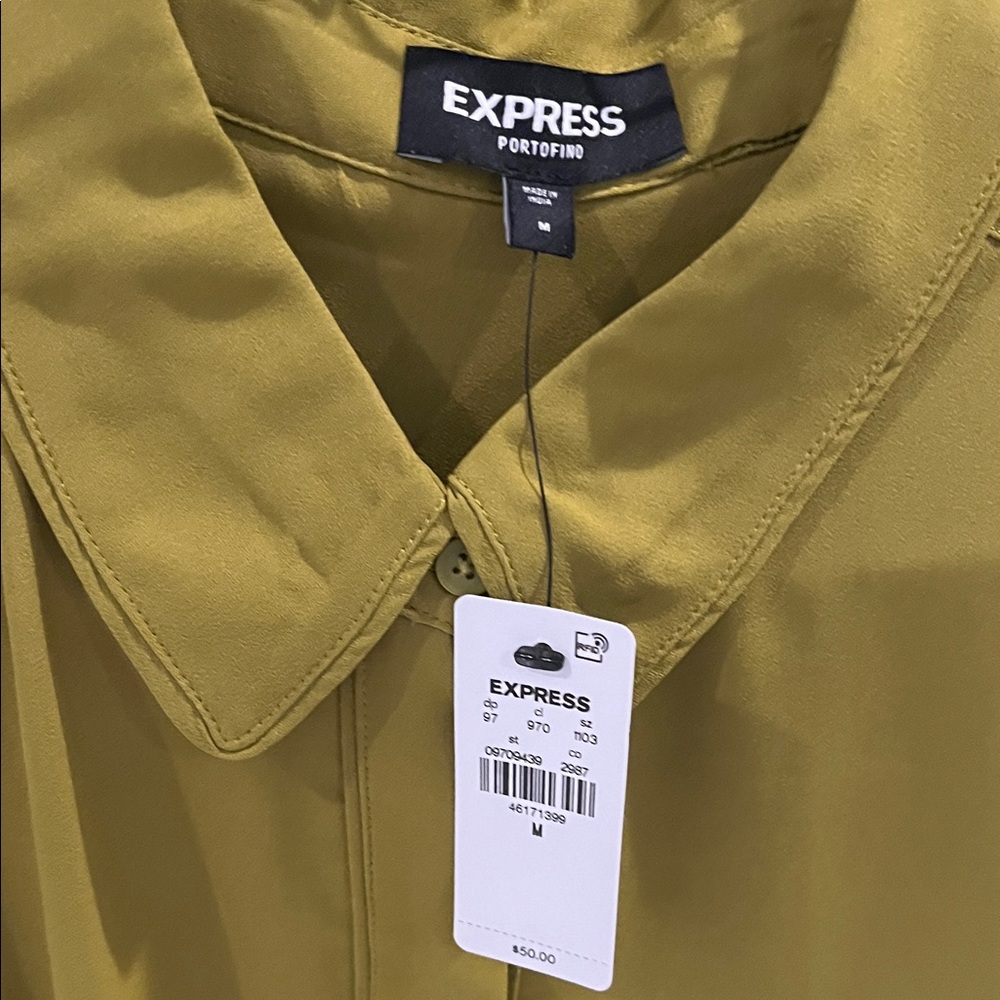 Express Lime Green Blouse - Picture 2 of 5